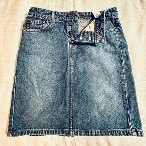 LEI Blue Denim Mini Skirt
